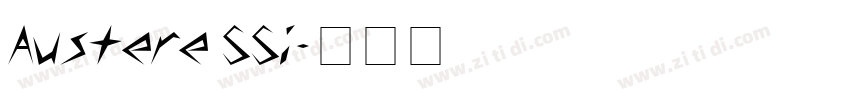 Austere SSi字体转换